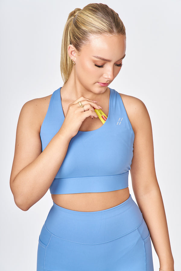 Emerge Pocket Bra (Blue)