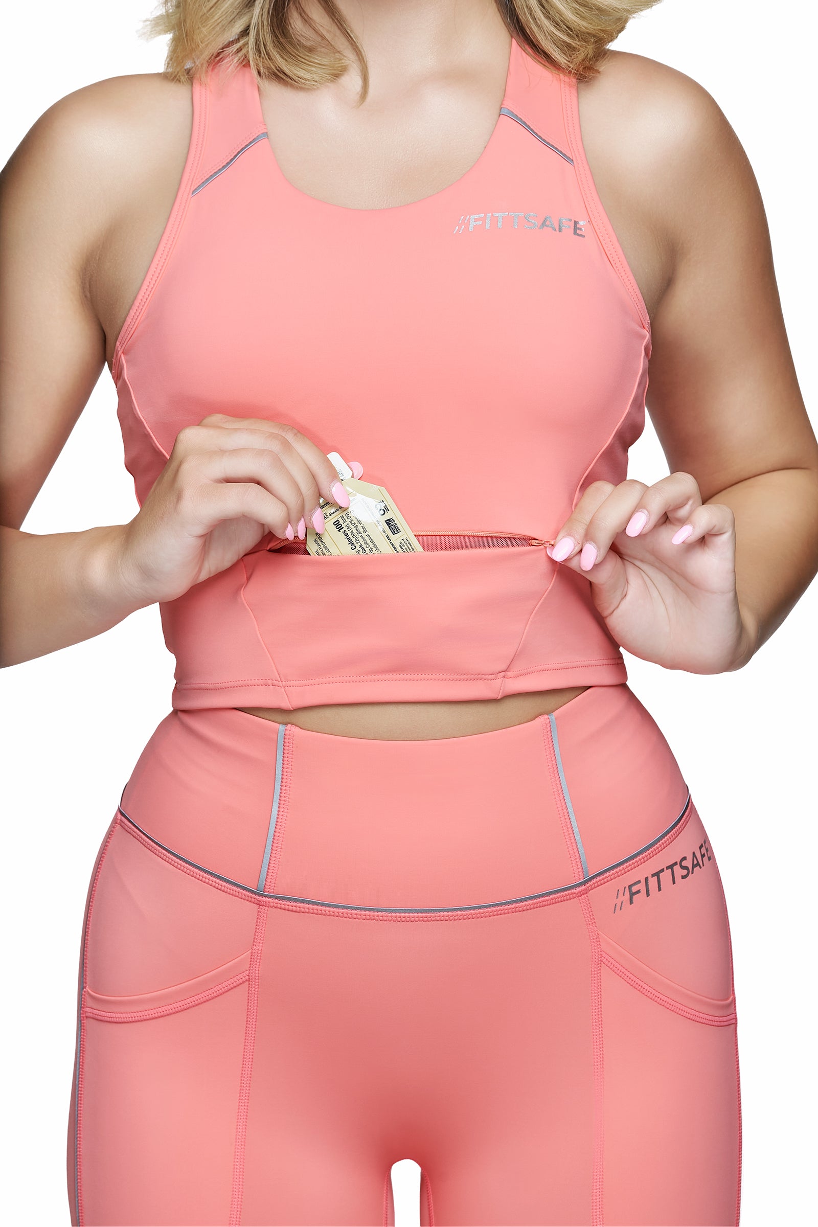 High Impact Reflective Pocket Sports Bra
