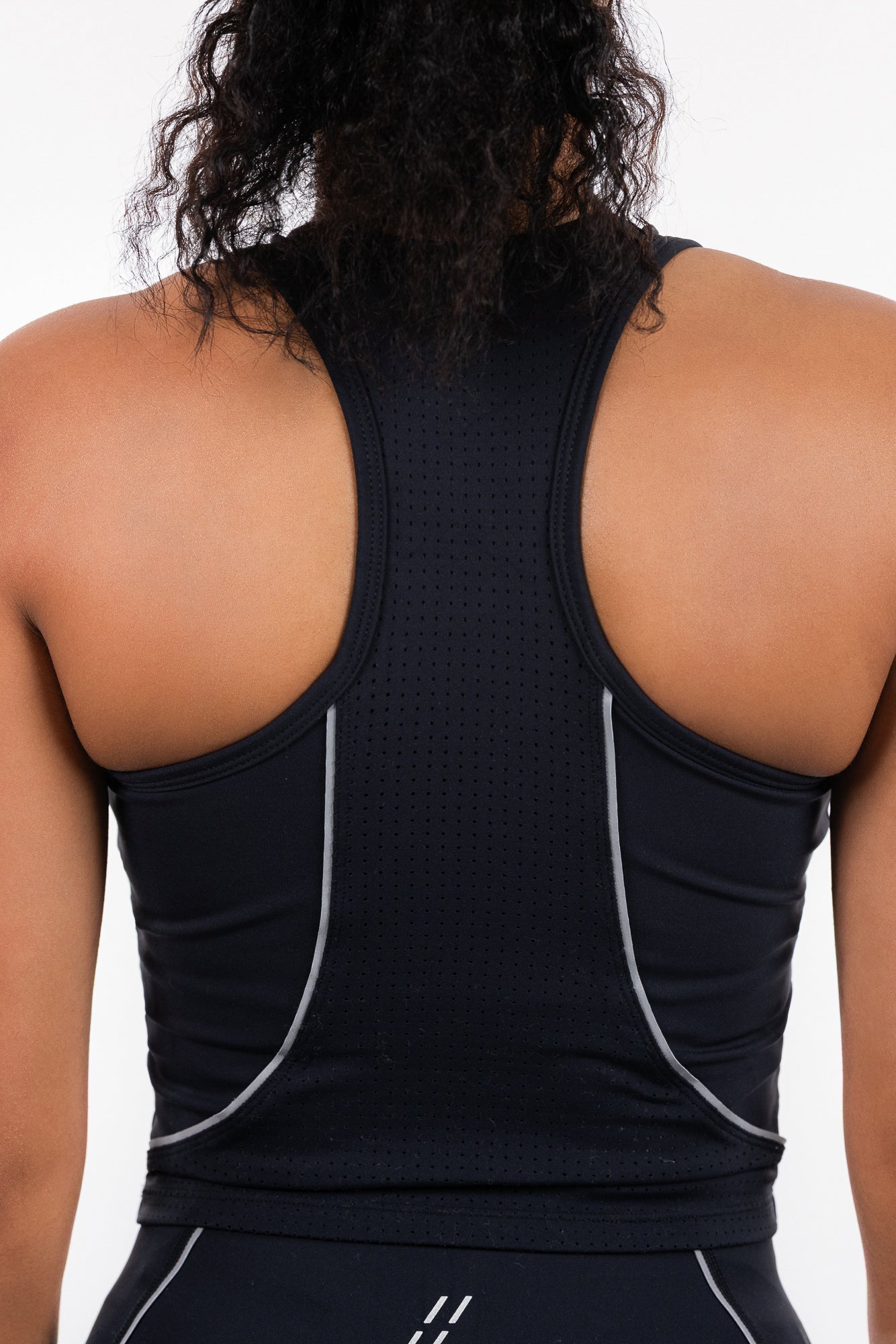 High Impact Reflective Pocket Sports Bra (Black)