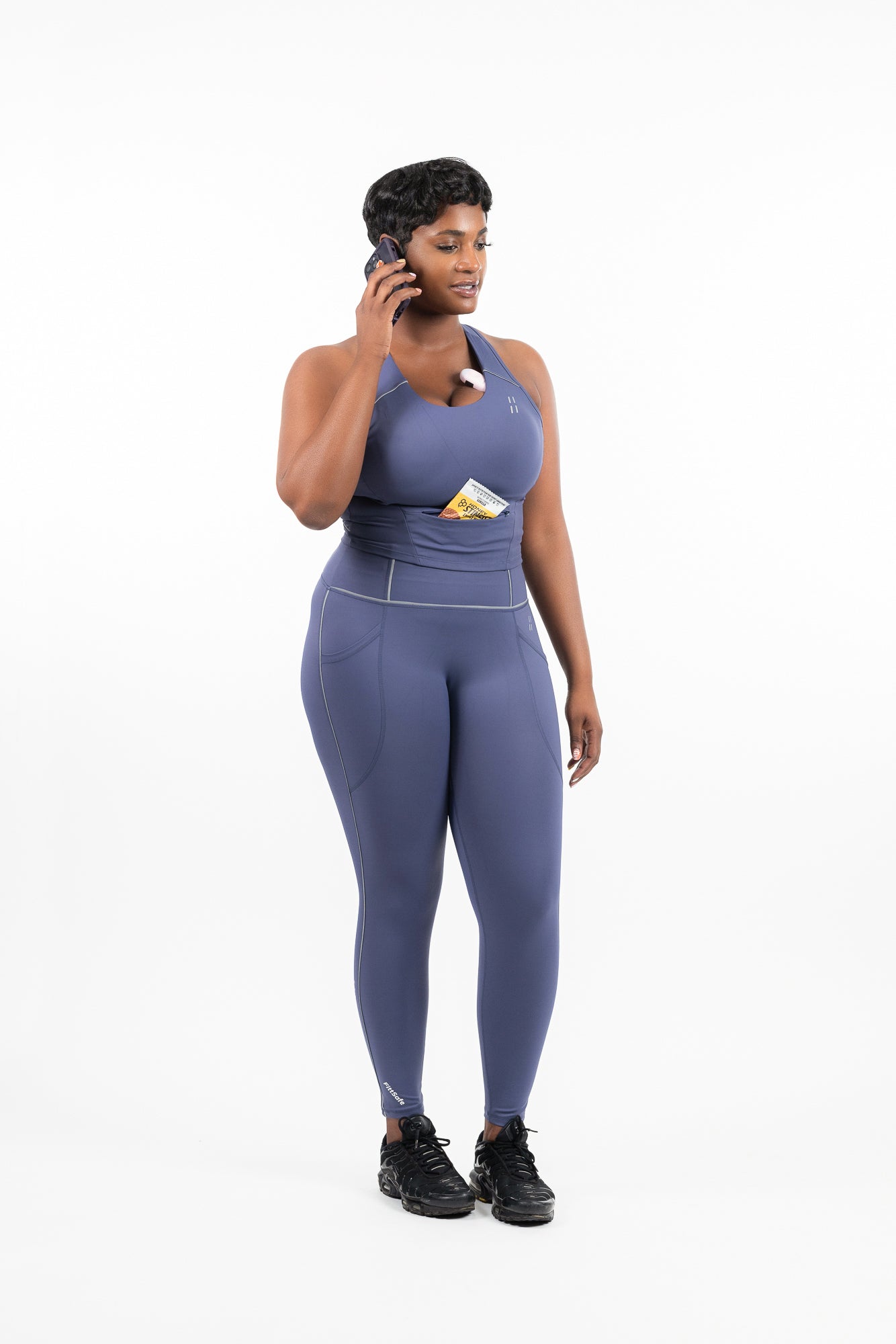 Body Sculpting Reflective Leggings (Purple)