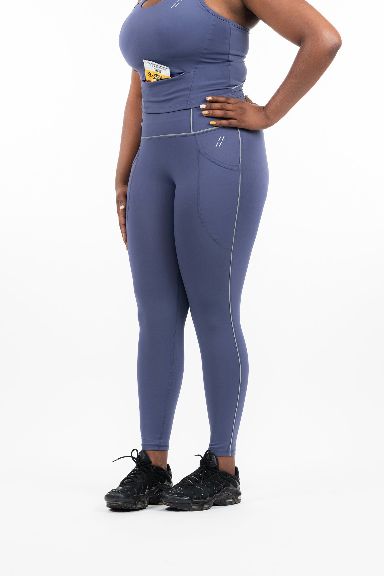 Body Sculpting Reflective Leggings (Purple)