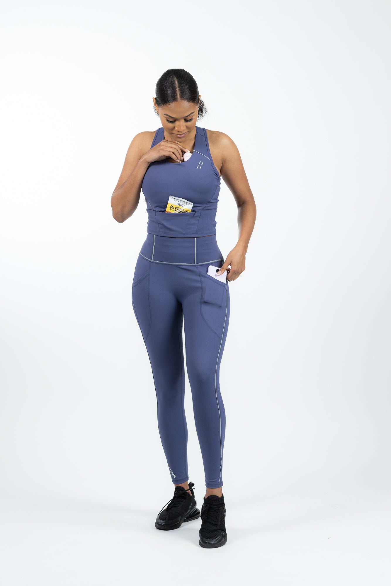 High Impact Reflective Pocket Sports Bra