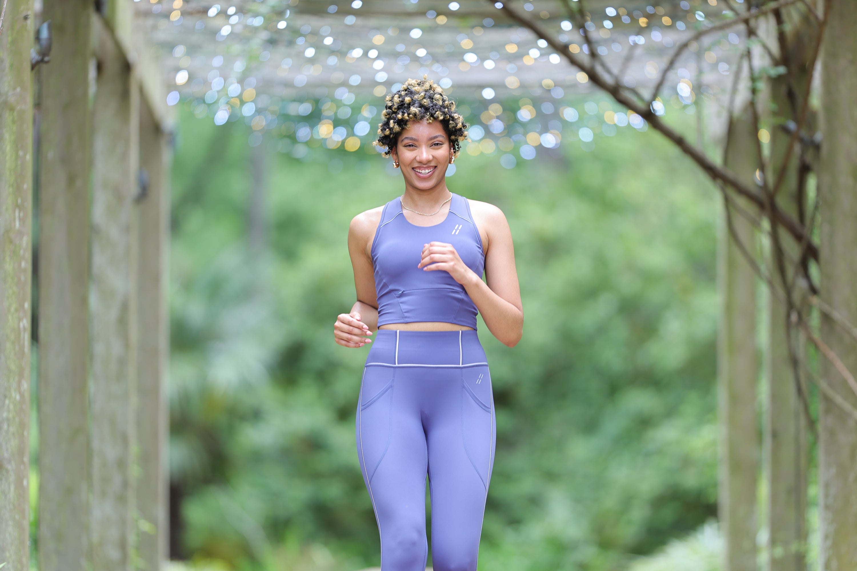 Body Sculpting Reflective Leggings (Purple)