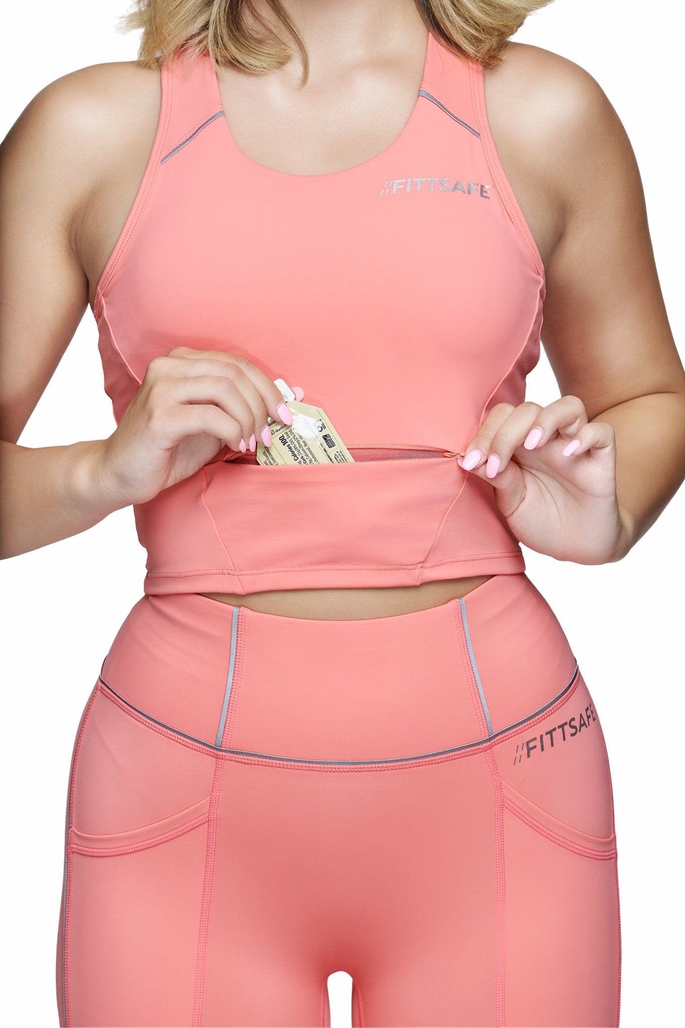 High Impact Reflective Pocket Sports Bra - Fittsafe