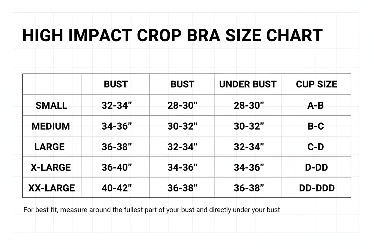 High Impact Crop Bra - BGM Tread Tribe Edition - Limited Quantities Available