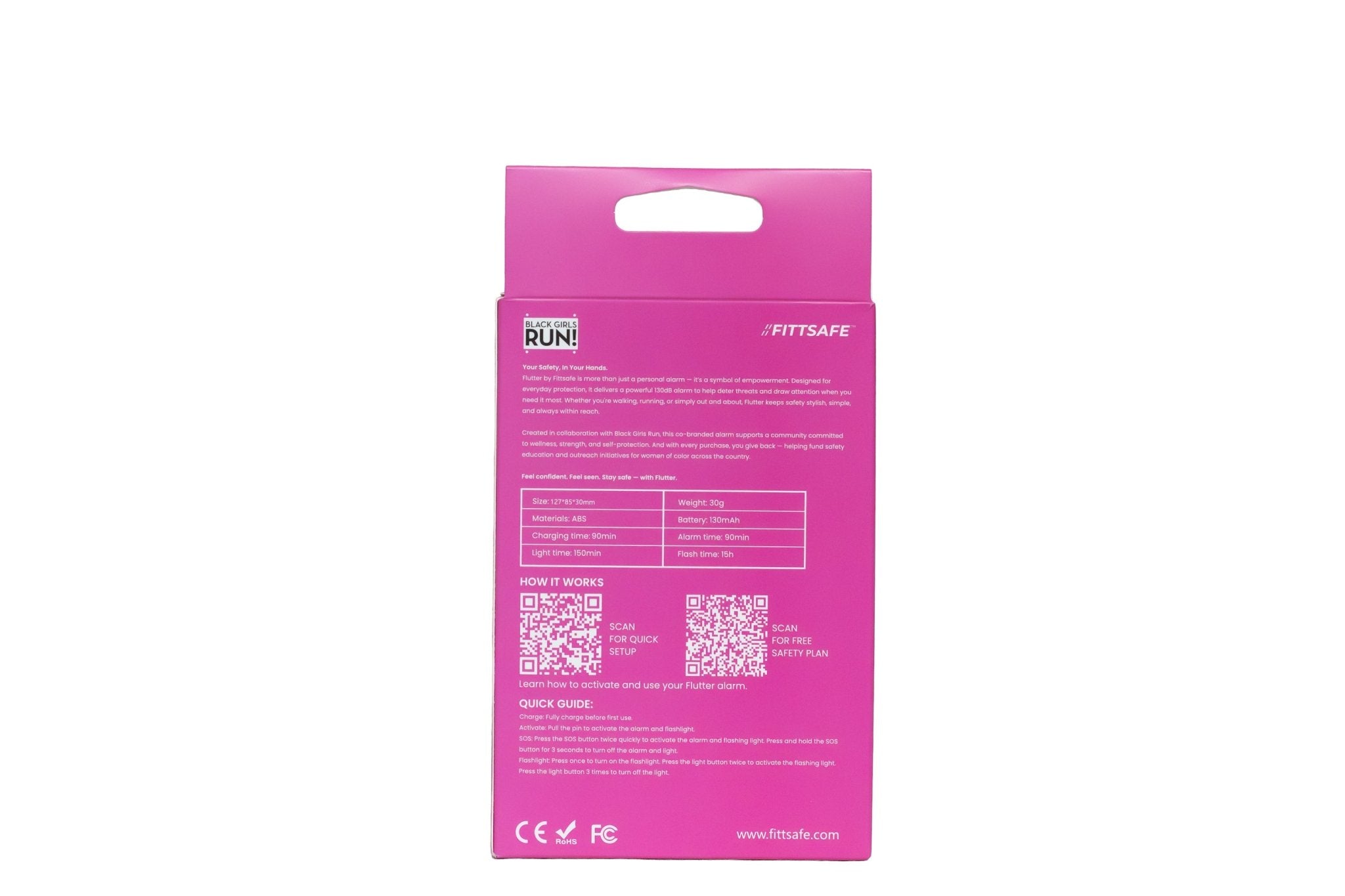 Zuri Personal Safety Alarm - Fittsafe