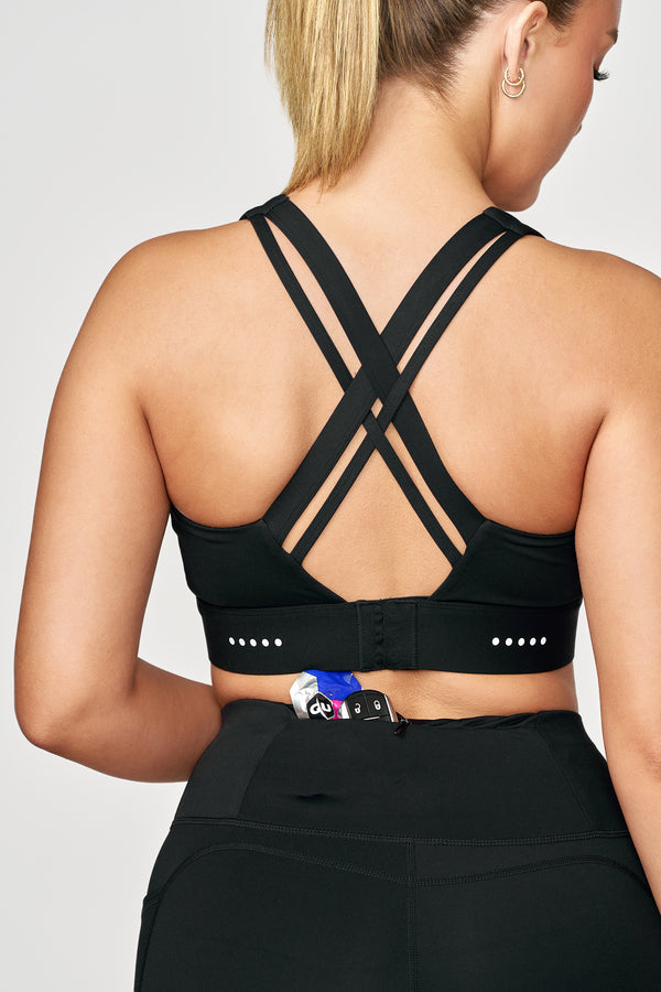 Emerge Pocket Bra (Black)