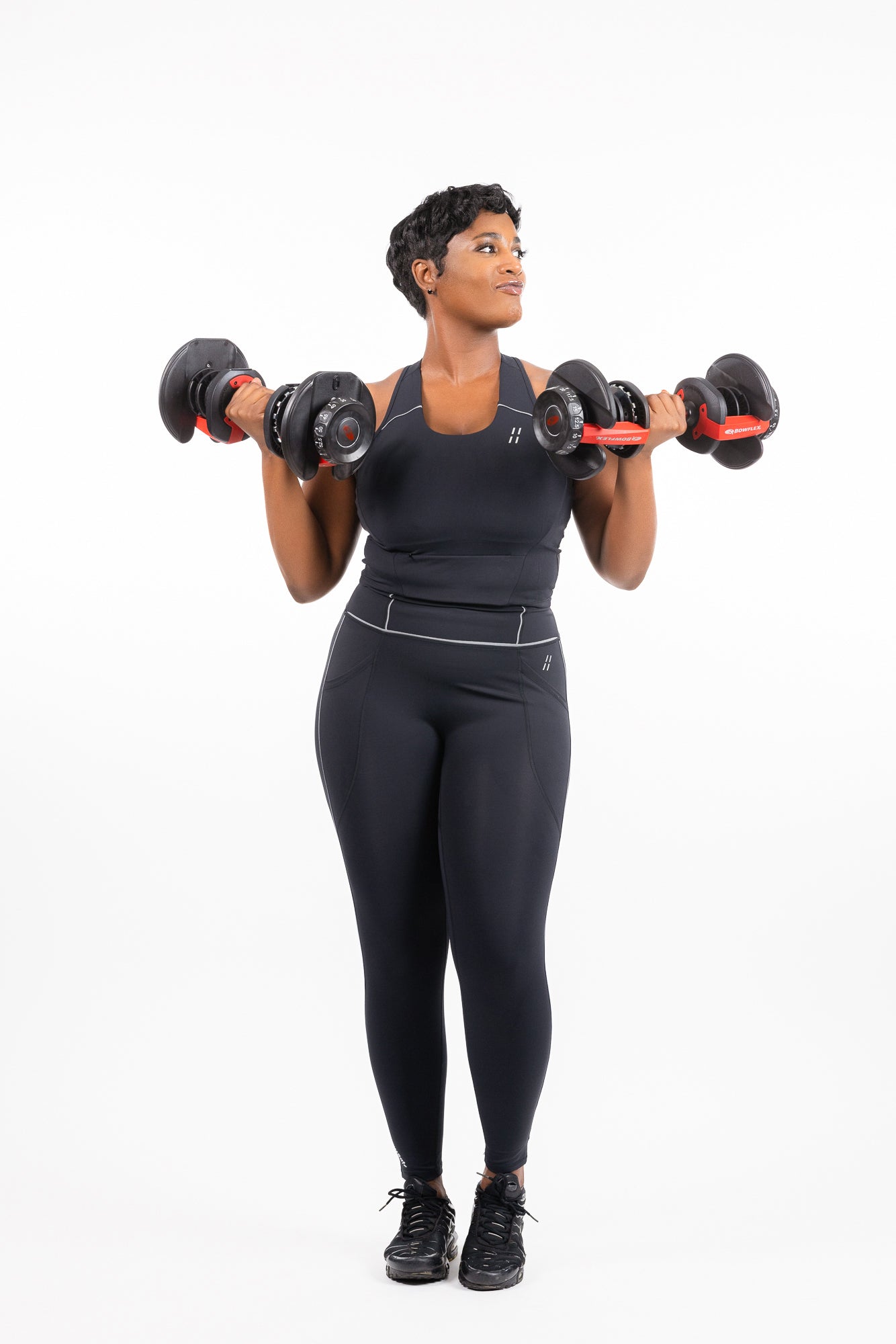 Body Sculpting Reflective Leggings (Black)
