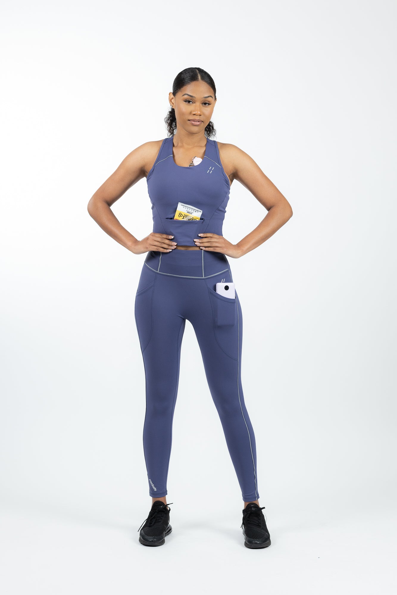 High Impact Reflective Pocket Sports Bra
