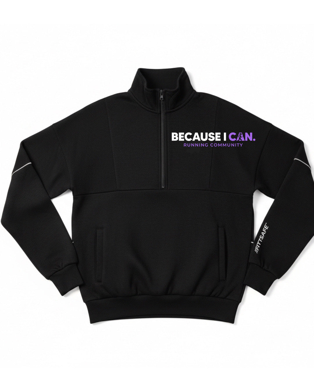 Reflective Half Zip Sweater