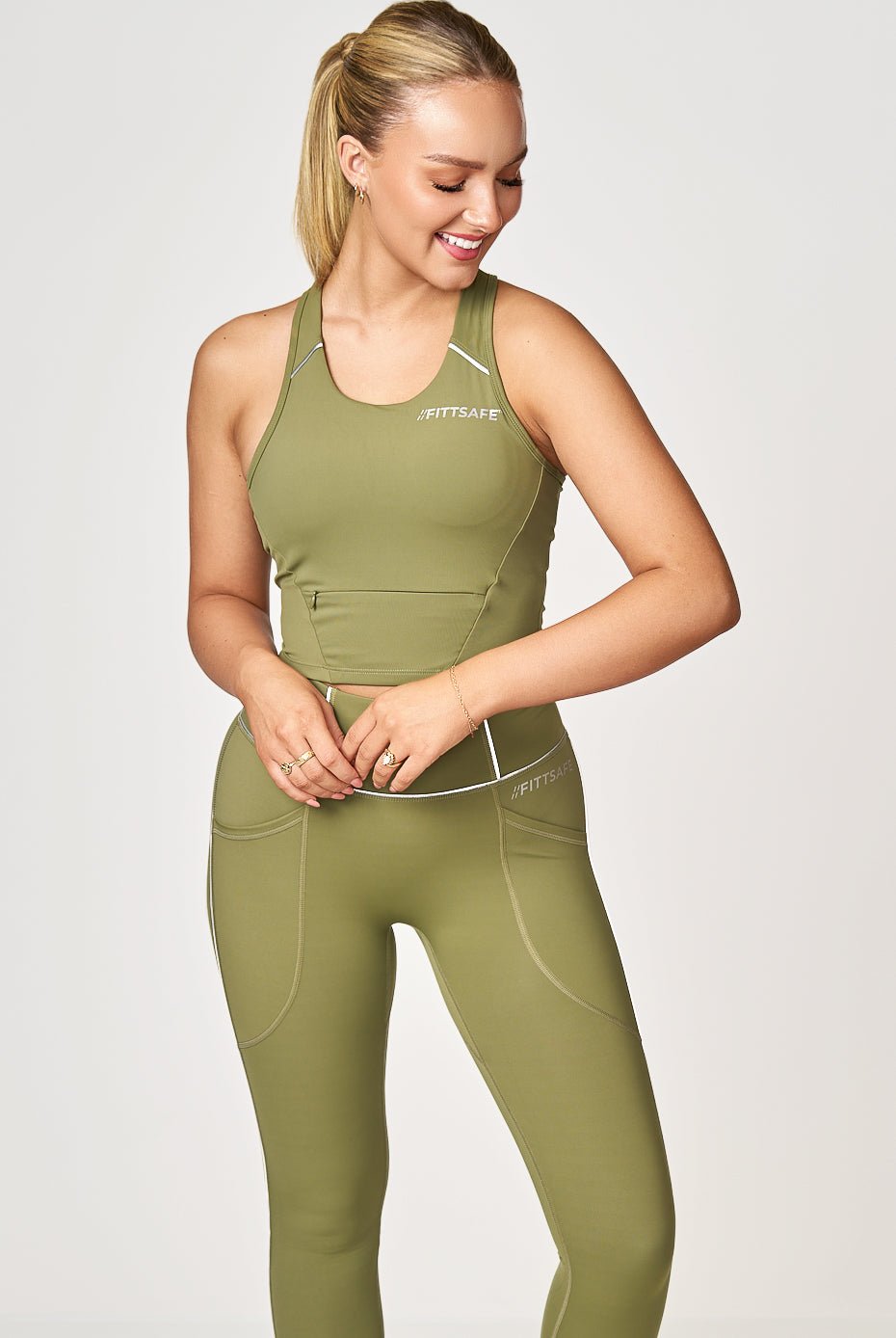 High Impact Reflective Pocket Sports Bra - Fittsafe