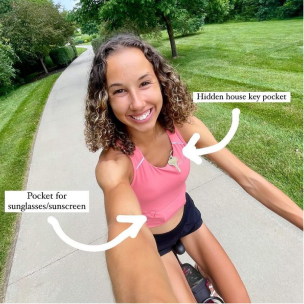 High Impact Reflective Pocket Sports Bra